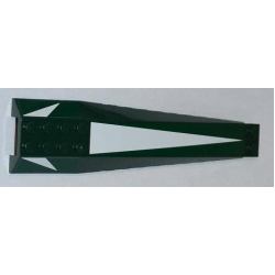Wedge 16 x 4 Triple Curved with Reinforcements with 3 White Triangles Pattern (Stickers) - Set 9498