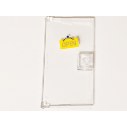 Door 1 x 4 x 6 with Stud Handle with Bright Light Orange 'OPEN' Sign Pattern (Sticker) - Set 41344 Door 1 x 4 x 6 with Stud Handle with Bright Light Orange 'OPEN' Sign Pattern (Sticker) - Set 41344