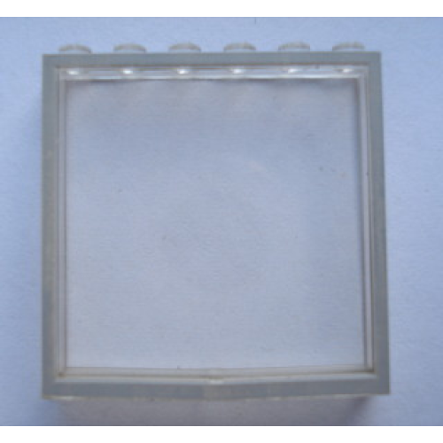 Деталь LEGO Mx1566pb02 Modulex, Window 1 x 6 x 6 with Gray Border Pattern