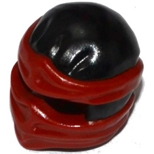 Деталь LEGO 19857pb07 Minifigure, Headgear Ninjago Wrap Type 2 with Molded Dark Red Wraps and Knot Pattern