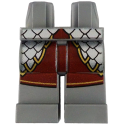 Hips and Legs with Silver Armor over Dark Red Surcoat with Gold Trim Pattern Hips and Legs with Silver Armor over Dark Red Surcoat with Gold Trim Pattern