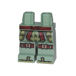Hips and Legs with Olive Green Armor, Dark Red Sash and Knee Straps with Copper Buckles and Olive Green Sandal Straps Pattern Hips and Legs with Olive Green Armor, Dark Red Sash and Knee Straps with Copper Buckles and Olive Green Sandal Straps Pattern
