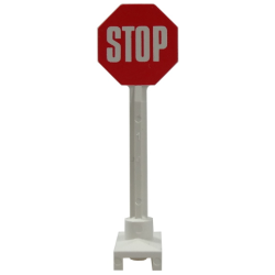 Road Sign Octagon with Stop Sign Pattern