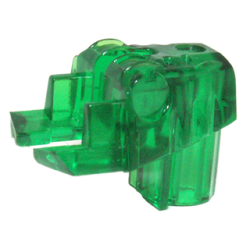 Деталь LEGO 32554 Bionicle Head Connector Block Eye / Brain Stalk - Trans-Green