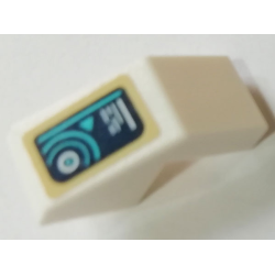 Slope 45 2 x 1 with Cutout without Stud with Control Panel Circles Pattern (Sticker) - Set 76130 Slope 45 2 x 1 with Cutout without Stud with Control Panel Circles Pattern (Sticker) - Set 76130