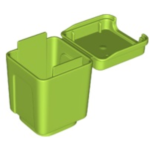 Деталь LEGO 73568 Duplo Container Garbage Can with Lid - Lime