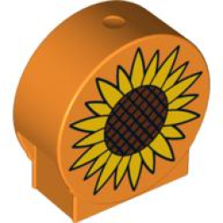 Duplo, Brick 1 x 2 x 2 Round Top with Sunflower Pattern Duplo, Brick 1 x 2 x 2 Round Top with Sunflower Pattern