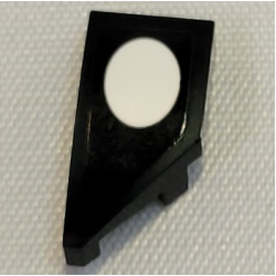 Wedge 2 x 1 x 2/3 Left with White Oval Pattern (Sticker) - Set 21331