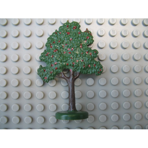 Деталь LEGO FTFruitAH Plant, Tree Flat Fruit Painted with Hollow Base with Painted Apples