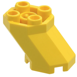 Brick, Modified Octagonal 2 x 3 x 1 2/3 Sloped - Yellow