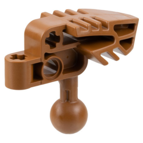 Деталь LEGO 47332 Bionicle Head Connector Block (Vahki) - Light Brown