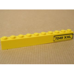 Brick 1 x 10 with '7249 XXL' Pattern Right (Sticker) - Set 7249 Brick 1 x 10 with '7249 XXL' Pattern Right (Sticker) - Set 7249