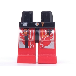 Hips and Red Legs with Space UFO Silver Circuitry Pattern Hips and Red Legs with Space UFO Silver Circuitry Pattern