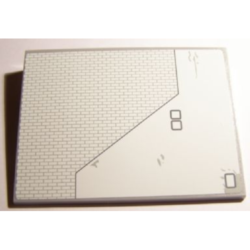 Деталь LEGO 4515pb049UR Slope 10 6 x 8 with SW Red Five X-wing Starfighter Upper Right Wing Panel Pattern (Sticker) - Set 10240