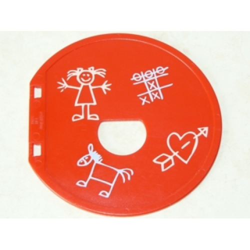 Деталь LEGO 31193pb04 Duplo Ball Tube Exit Door with Children's Drawings Pattern