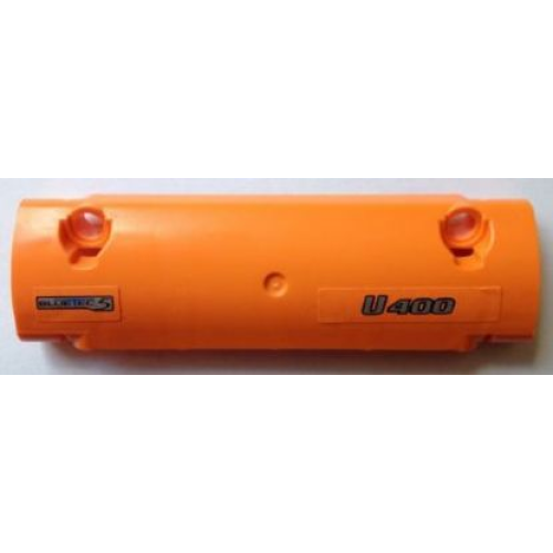 Деталь LEGO 62531pb006R Technic, Panel Curved 11 x 3 with 'U 400' and 'BLUETEC 5' Pattern Model Right Side (Stickers) - Set 8110