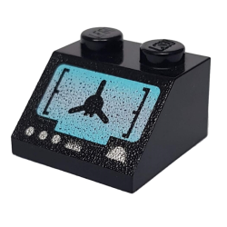 Slope 45 2 x 2 with SW Droid Tri-Fighter Pattern