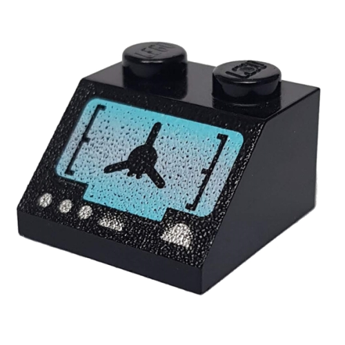 Деталь LEGO 3039pb044 Slope 45 2 x 2 with SW Droid Tri-Fighter Pattern