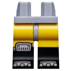 Hips and Yellow Legs with Black Boots and Silver Knee Pad and Boot Tips Pattern Hips and Yellow Legs with Black Boots and Silver Knee Pad and Boot Tips Pattern