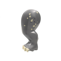 Dinosaur Leg Large (Rear) Triceratops / Stegosaurus with Pin, Tan Claws and Spots Pattern - Left