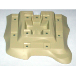 Baseplate, Raised 18 x 22 No Studs Two Level, 11 Holes Baseplate, Raised 18 x 22 No Studs Two Level, 11 Holes
