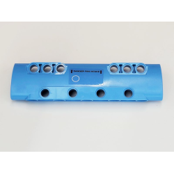 Technic, Panel Curved 11 x 3 with 10 Pin Holes through Panel Surface with White Circle and Black 'DANGER FAN INTAKE' Pattern Side B (Sticker) - Set 42066