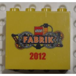 Brick 2 x 4 x 3 with LEGO Fabrik 2012 Pattern