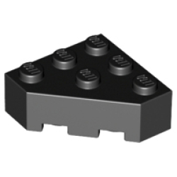 Wedge 3 x 3 Facet - Black