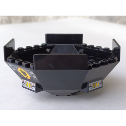 Cockpit 10 x 10 x 4 Octagonal with Axle Hole with Vent Pattern (Stickers) - Set 8970 Cockpit 10 x 10 x 4 Octagonal with Axle Hole with Vent Pattern (Stickers) - Set 8970