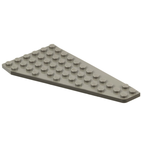 Деталь LEGO 3586 Wedge, Plate 7 x 12 Wing Left - Dark Gray