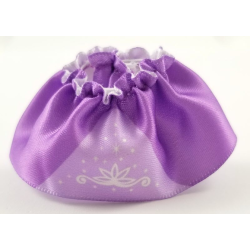 Duplo Wear Cloth Skirt Satin with Swirling Floral Design and Stardust on Lavender Underskirt Pattern Duplo Wear Cloth Skirt Satin with Swirling Floral Design and Stardust on Lavender Underskirt Pattern