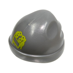 Minifigure, Headgear Cap, Beanie with Lime Brick Graffiti Pattern Minifigure, Headgear Cap, Beanie with Lime Brick Graffiti Pattern