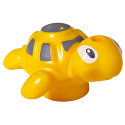 Turtle, Friends Style, Baby with Black and White Eyes and Dark Bluish Gray Spots Pattern (Sonic the Hedgehog Tocky)