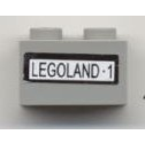 Деталь LEGO 3004pb083 Brick 1 x 2 with 'Legoland-1' Pattern (Sticker) - Set 3442