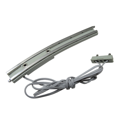 Деталь LEGO 2731a Train, Track 12V Conducting Rail Curved with Connection Wire and Short Connector