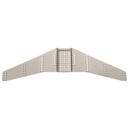 Wing Plate 16 x 56 x 2 with 6 x 10 Recessed Studs and 45 Holes