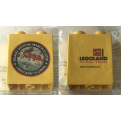 Duplo, Brick 1 x 2 x 2 with Grand Opening March 27, 2019 LEGOLAND Florida Pattern Duplo, Brick 1 x 2 x 2 with Grand Opening March 27, 2019 LEGOLAND Florida Pattern