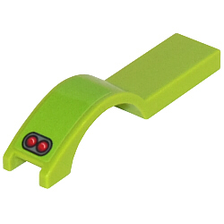 Vehicle, Mudguard 1 x 4 1/2 with 2 Red Taillights Pattern Model Right Side (Sticker) - Set 8302