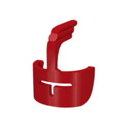 Minifigure, Visor Castle with Grille and Feather - Red