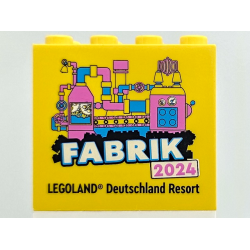 Brick 2 x 4 x 3 with LEGOLAND Deutschland Resort FABRIK 2024 Pattern