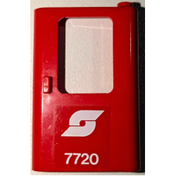 Door 1 x 4 x 5 Train Right, Thin Support at Bottom with White Austrian Railways Logo and '7720' Pattern (Sticker) - Set 7720 Door 1 x 4 x 5 Train Right, Thin Support at Bottom with White Austrian Railways Logo and '7720' Pattern (Sticker) - Set 7720