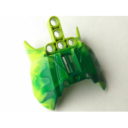 Bionicle Barraki Carapar Chest Cover with Marbled Dark Green Pattern
