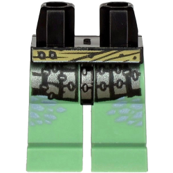 Hips and Sand Green Legs with Silver Armor Plates, Dark Tan Sash and Sand Blue Spots Pattern