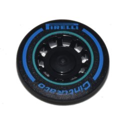 Wheel Cover 10 Spoke Recessed with Blue 'PIRELLI' and 'Cinturato' Logo, Dark Turquoise Circle Pattern Wheel Cover 10 Spoke Recessed with Blue 'PIRELLI' and 'Cinturato' Logo, Dark Turquoise Circle Pattern
