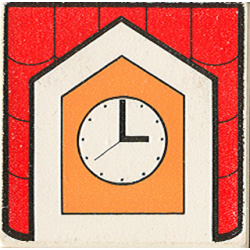 Duplo, Tile 2 x 2 x 1 with Town Mosaic Picture 01 Pattern