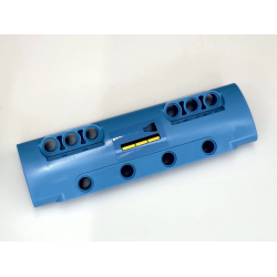 Technic, Panel Curved 11 x 3 with 10 Pin Holes through Panel Surface with 3 Yellow Bars and Black Fade Pattern Side B (Sticker) - Set 42066 Technic, Panel Curved 11 x 3 with 10 Pin Holes through Panel Surface with 3 Yellow Bars and Black Fade Pattern Side B (Sticker) - Set 42066