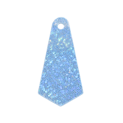 Mini Doll, Cape Cloth, Friends, Long Narrow with Small Top Hole and Silver Dots Pattern