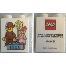 Duplo, Brick 1 x 2 x 2 with The LEGO Store Flatiron District 1856 4 of 6 Pattern Duplo, Brick 1 x 2 x 2 with The LEGO Store Flatiron District 1856 4 of 6 Pattern