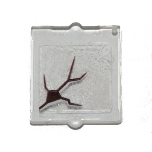 Деталь LEGO 60601pb022 Glass for Window 1 x 2 x 2 Flat Front with Black Scratch Pattern 1 (Sticker) - Set 70419