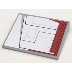 Slope 10 6 x 8 with SW Republic Gunship Pattern Model Right Side (Sticker) - Set 75021 Slope 10 6 x 8 with SW Republic Gunship Pattern Model Right Side (Sticker) - Set 75021